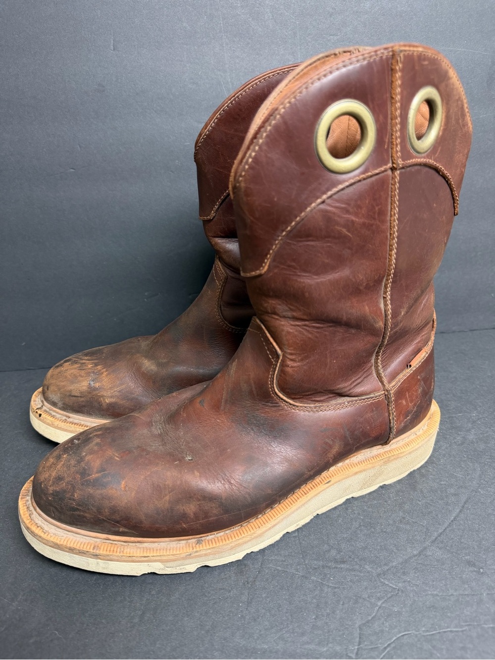 Tecovas Mens LongHaul Roper Maple 10In Top WP Composite Boots 10.5 D